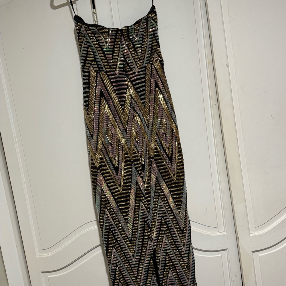 SHEIN Multicolor Strapless Dress